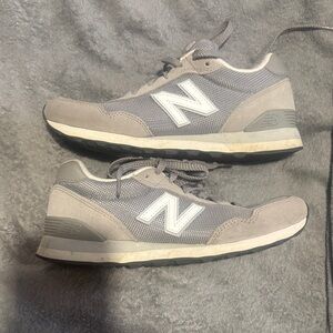 New Balance Men's Gray and White Sneakers